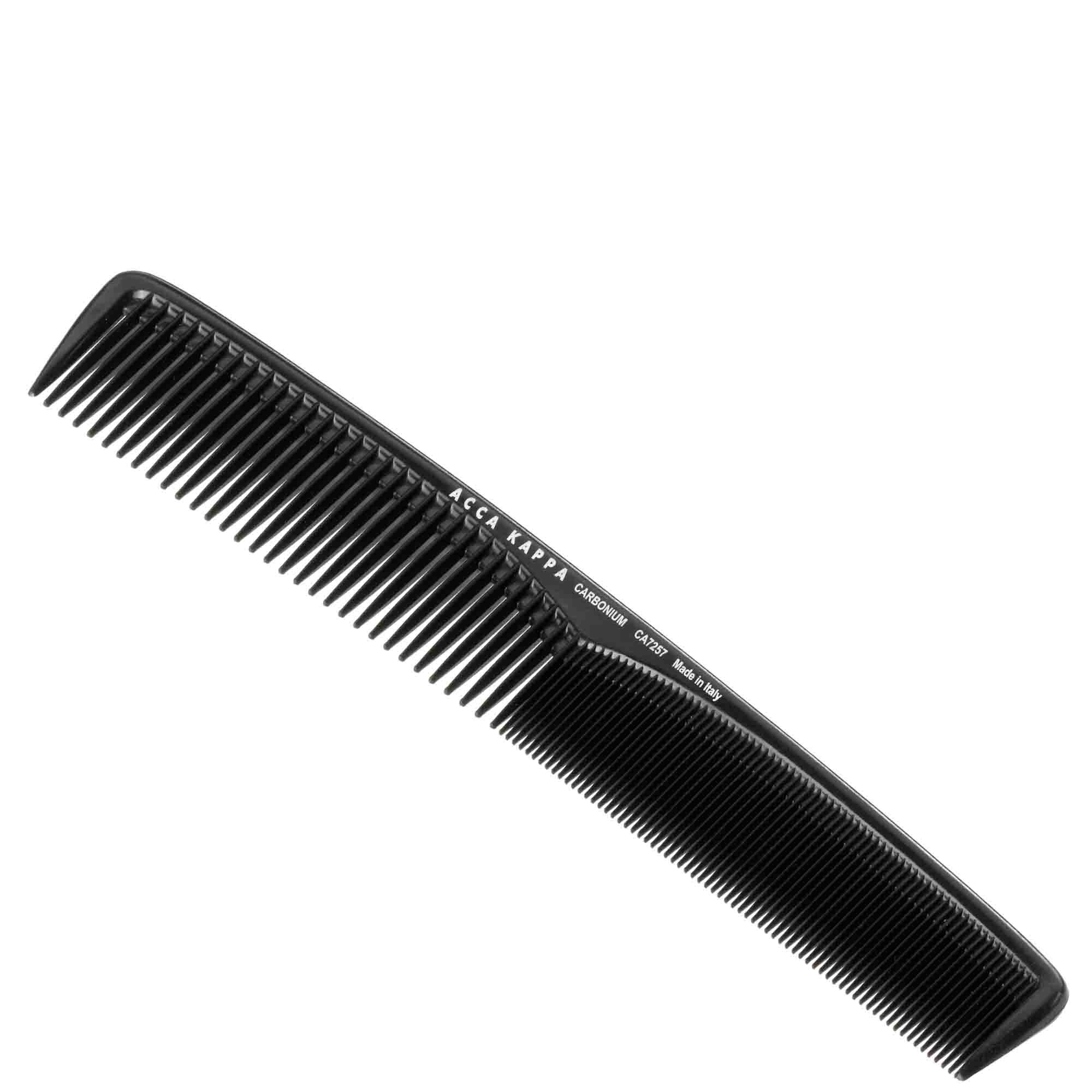 carbonium-fine-coarse-toothed-styling-comb-anti-static-silver-ion-antimicrobial-CA7257-acca-kappa