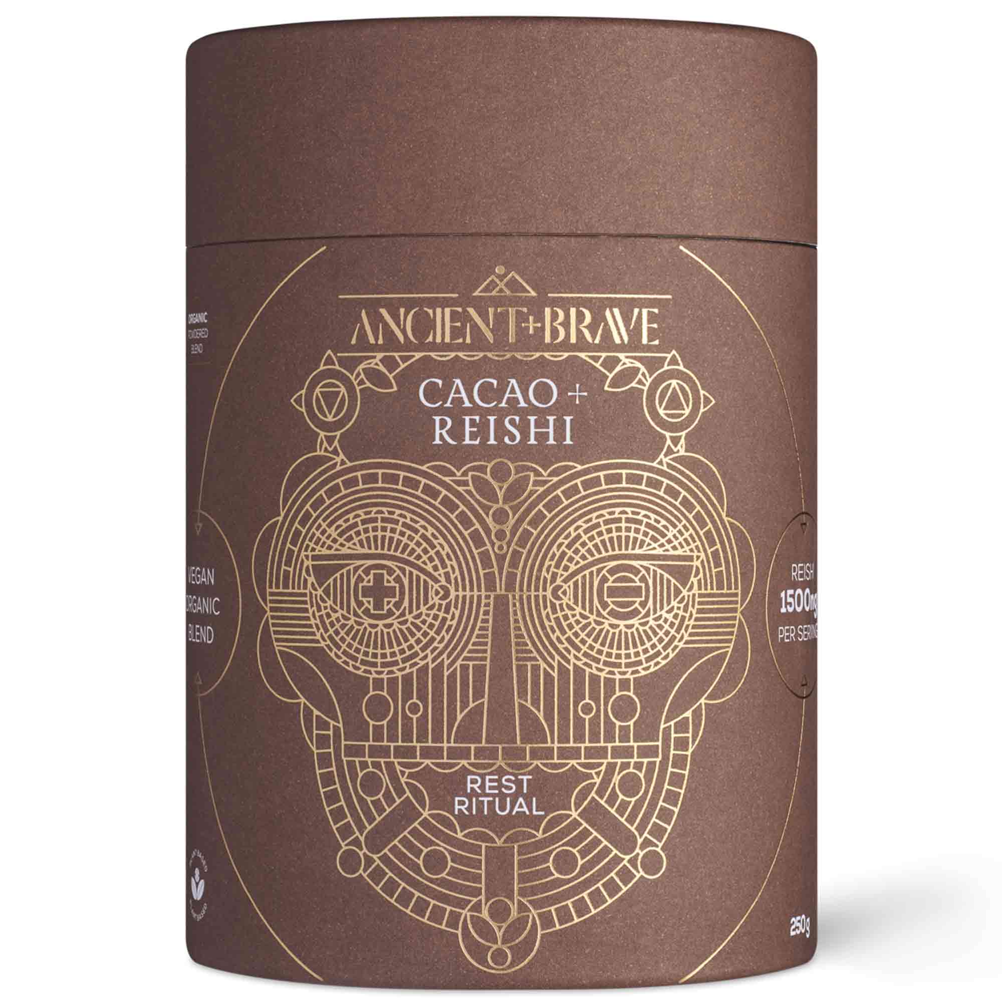 23-09-ANCIENTBRAVE-REST-RITUAL-FRONT-1500pxtOqWCmaxeQ6xO Cacao + Reishi, 250g