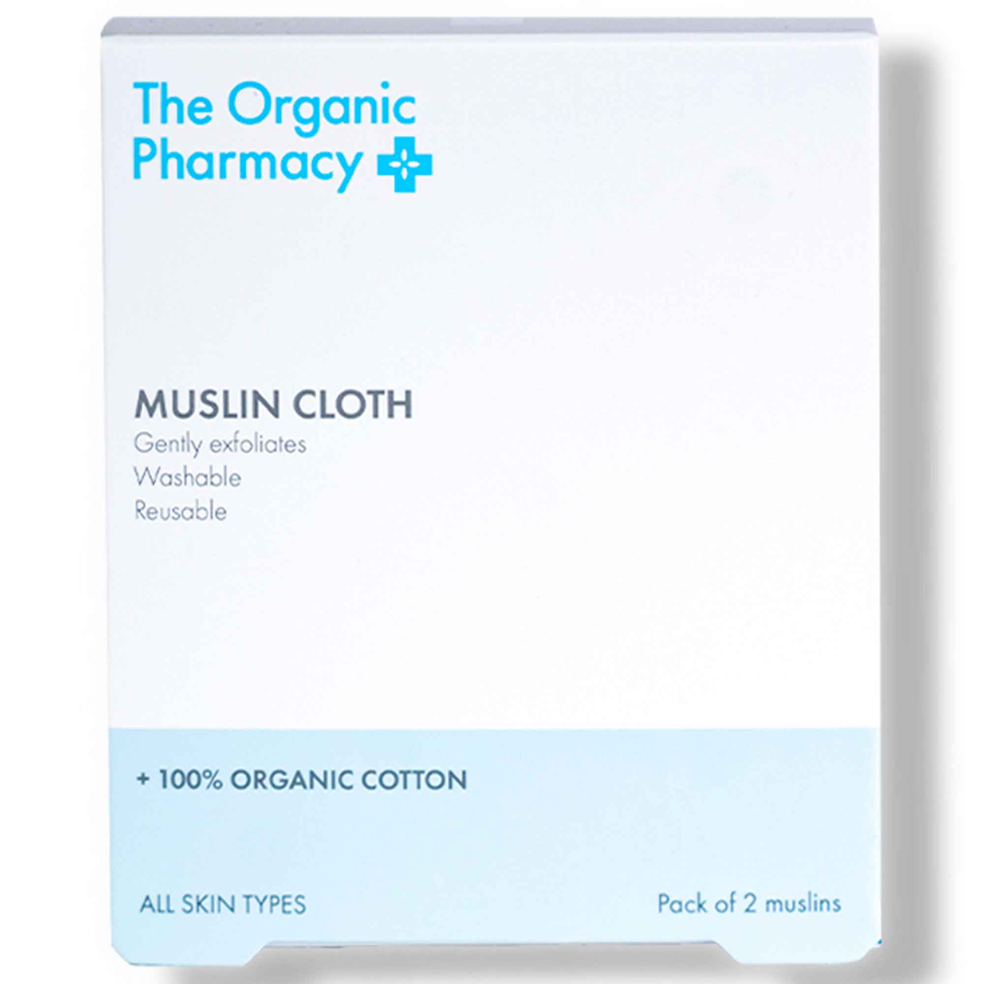 Organic Muslin Cloths 2pcs 30cm x 30cm