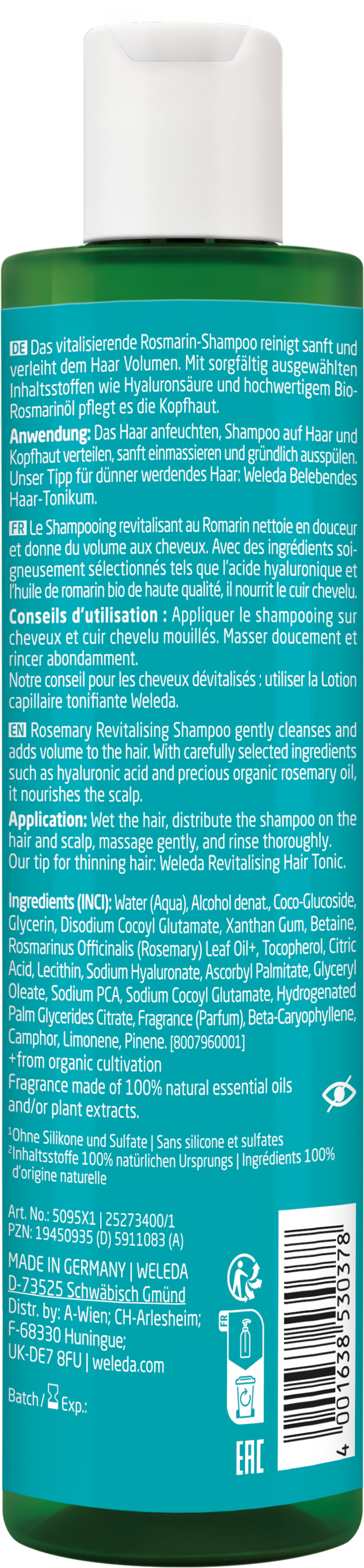 Rosmarin Revitalising Shampoo, 250 ml