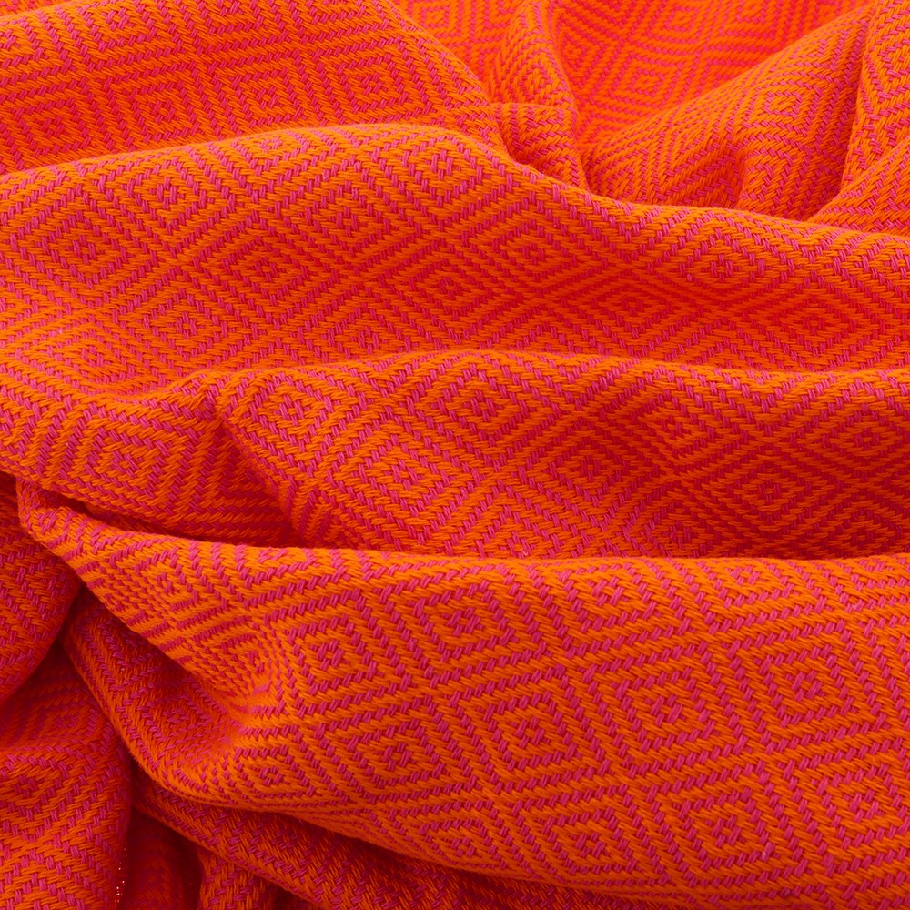 Hamam Serviette de bain Elmas Summer orange-rosé