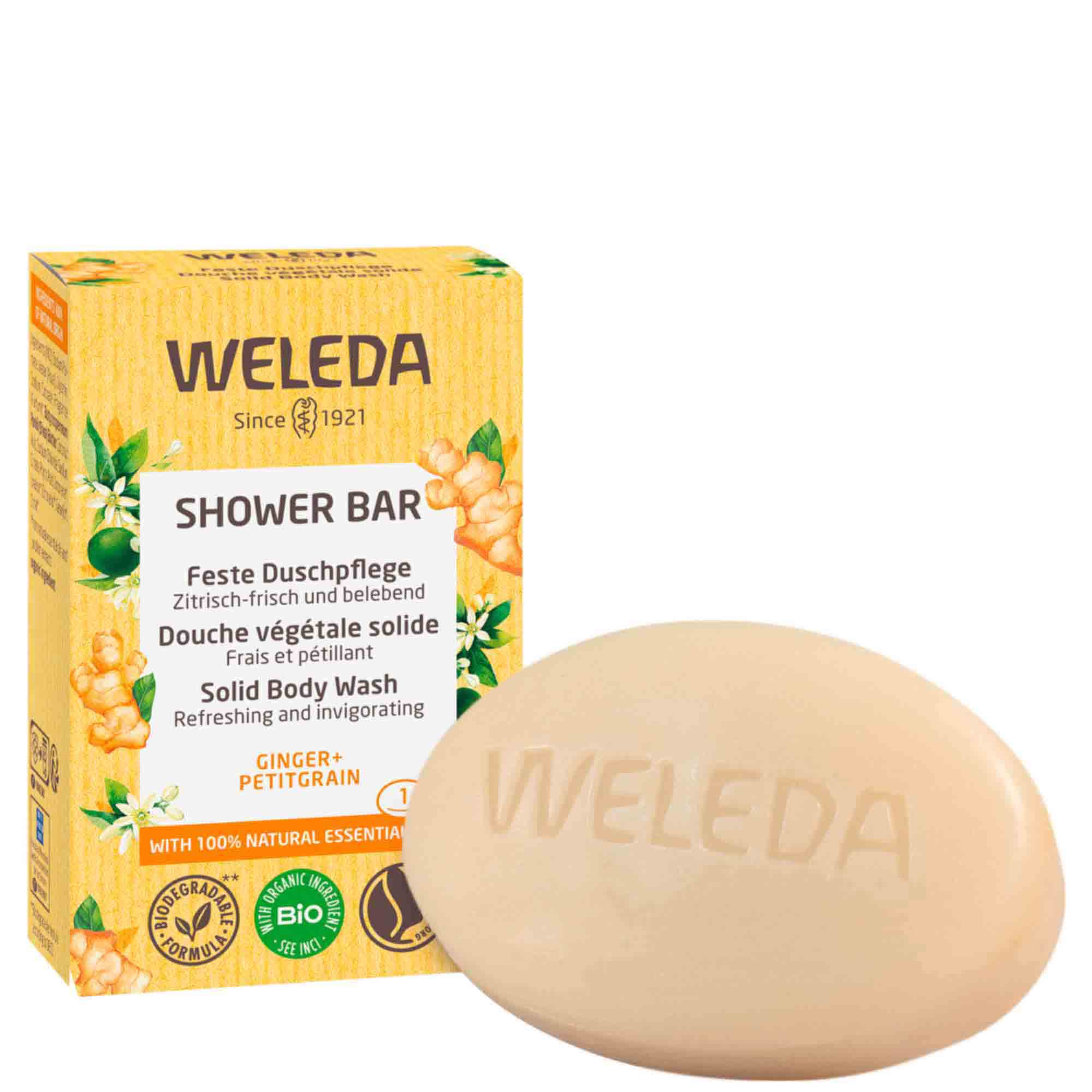 Shower Bar Ginger Petitgrain, 75 g