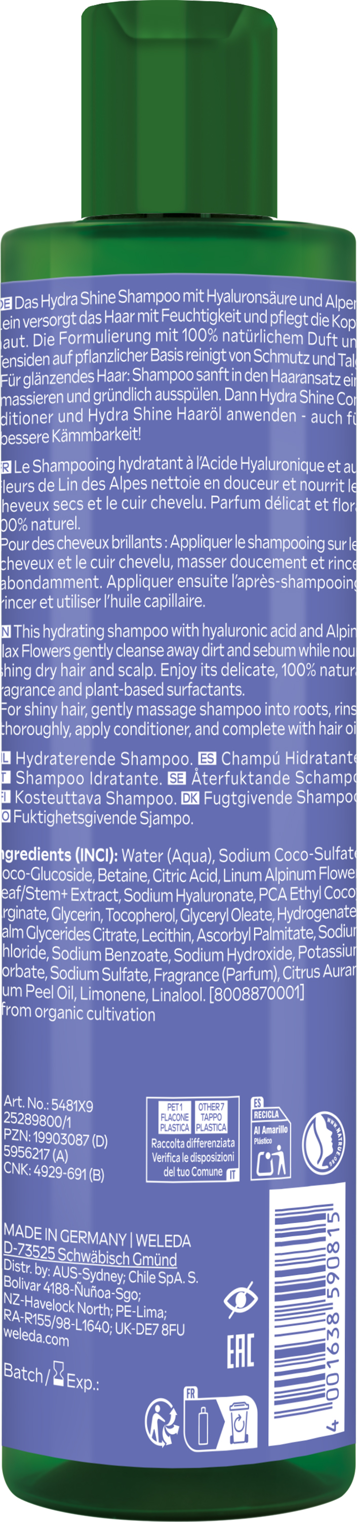 Hydra Shine Shampoo 250ml