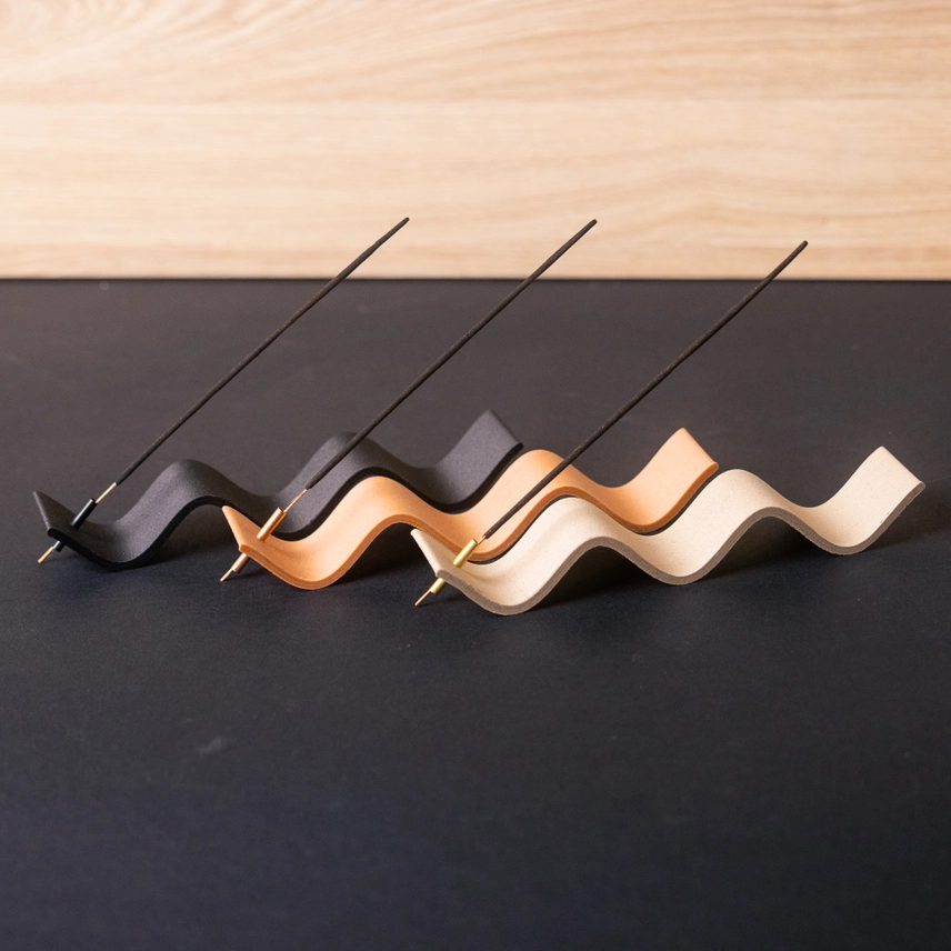 Incense stick holder terracotta