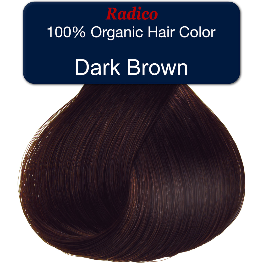 Dark-Brown Pflanzenhaarfarbe Dunkelbraun 100 g