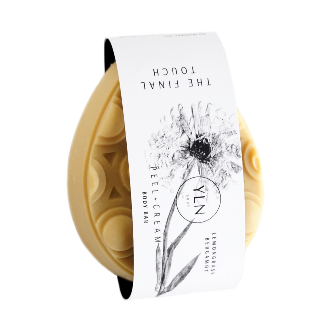 YLN Body Bar Peel + Cream Lemongrass Bergamot 85g