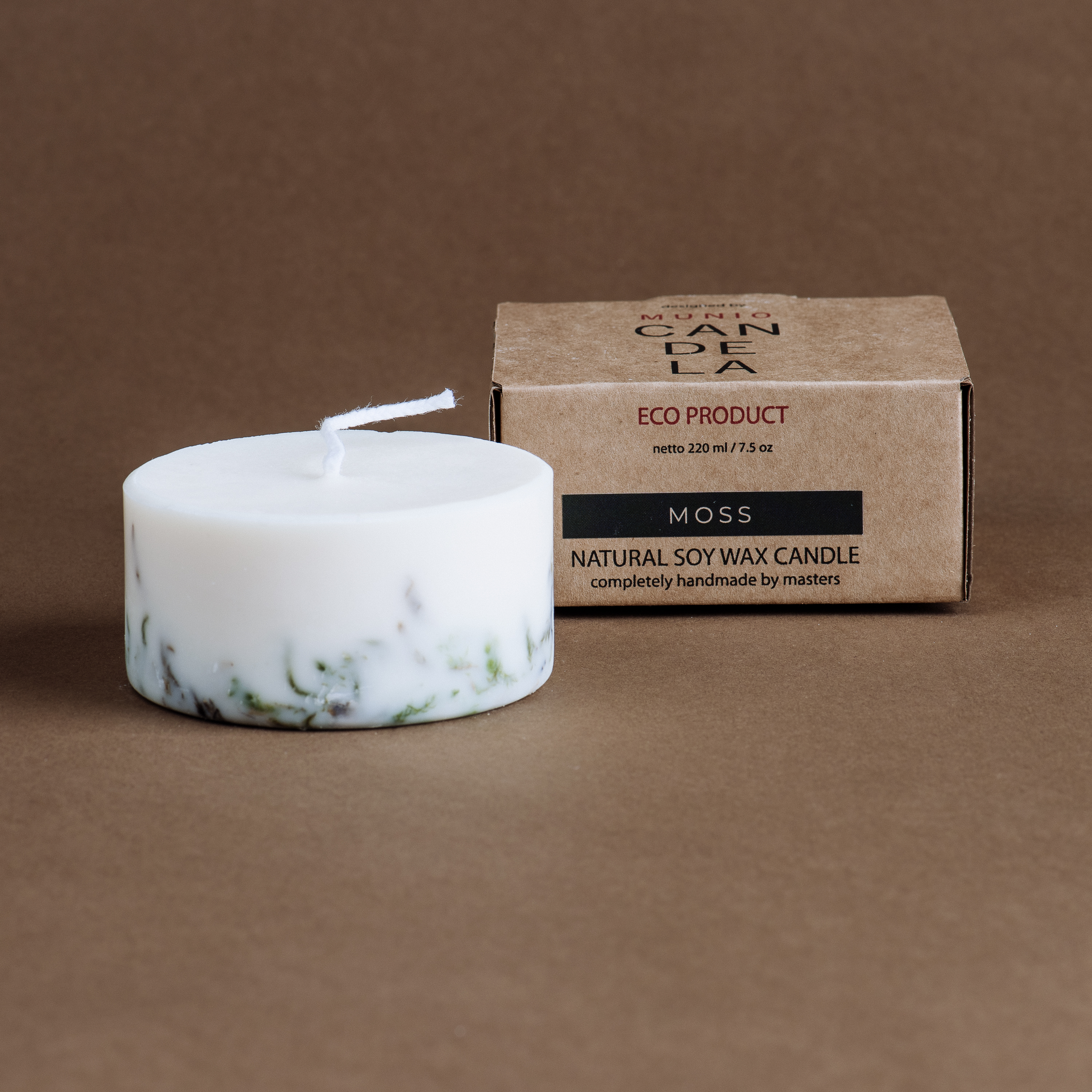 Sojawachskerze "Moss" 220 ml