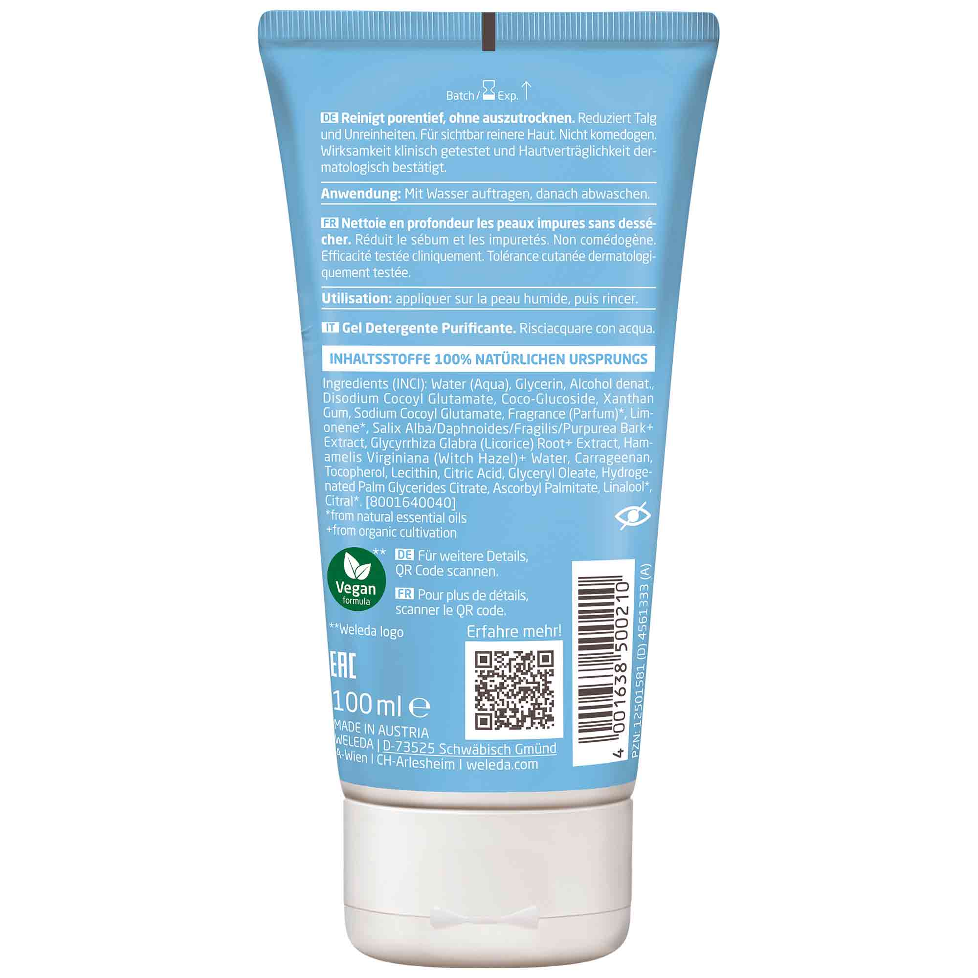 Clarifying wash gel, 100 ml