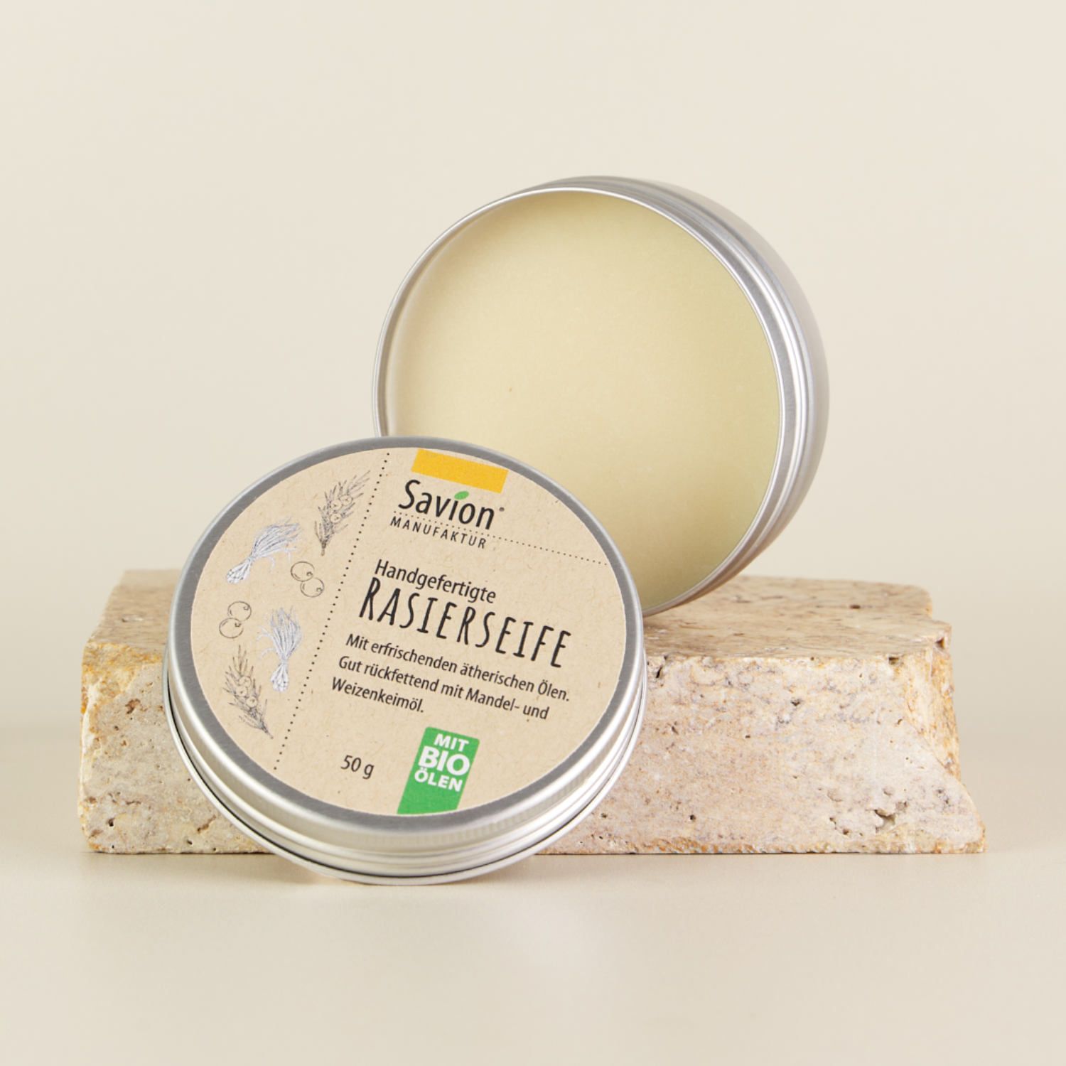 Rasierseife Olive Shea Dose, 50 g