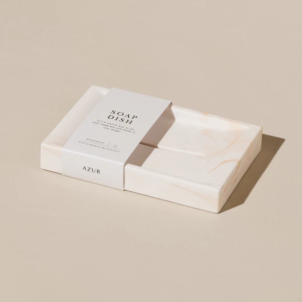 Soap dish marble design