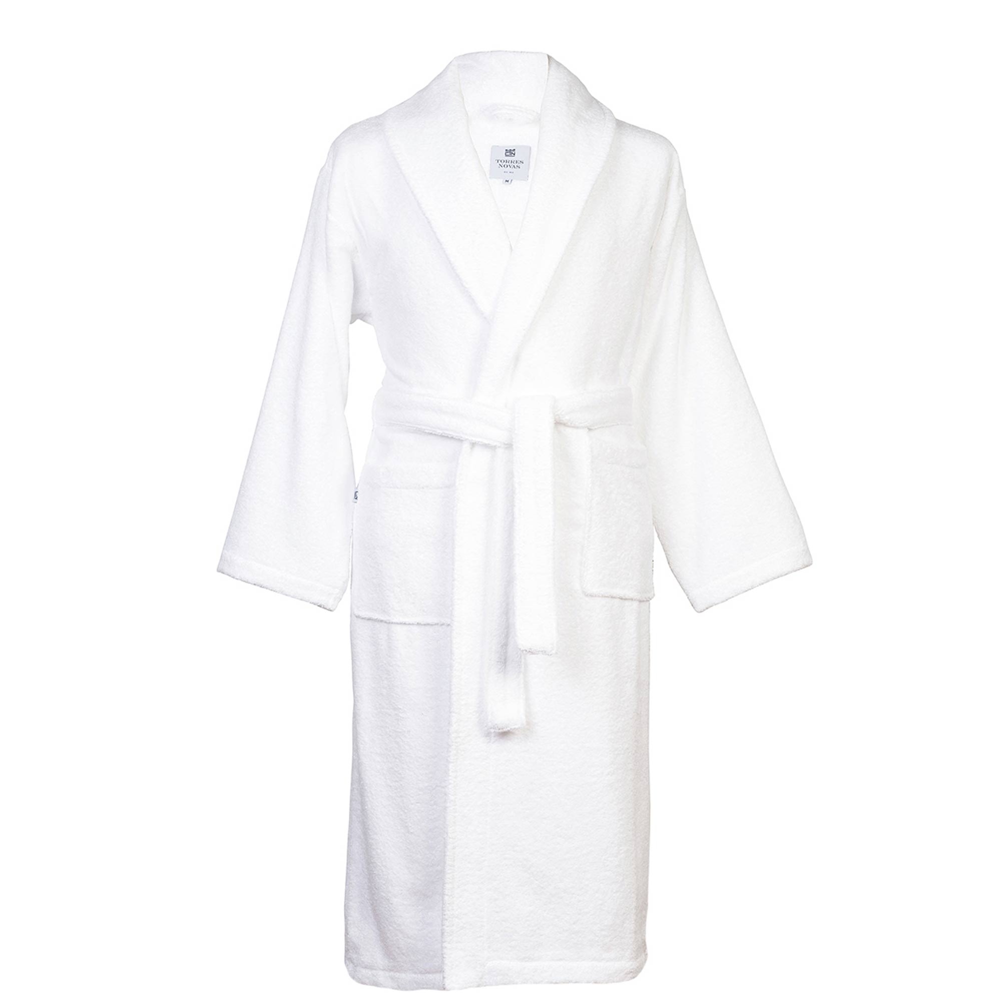 Roupao-turco-Torres-Novas-branco Bademantel Frottee weiß, S