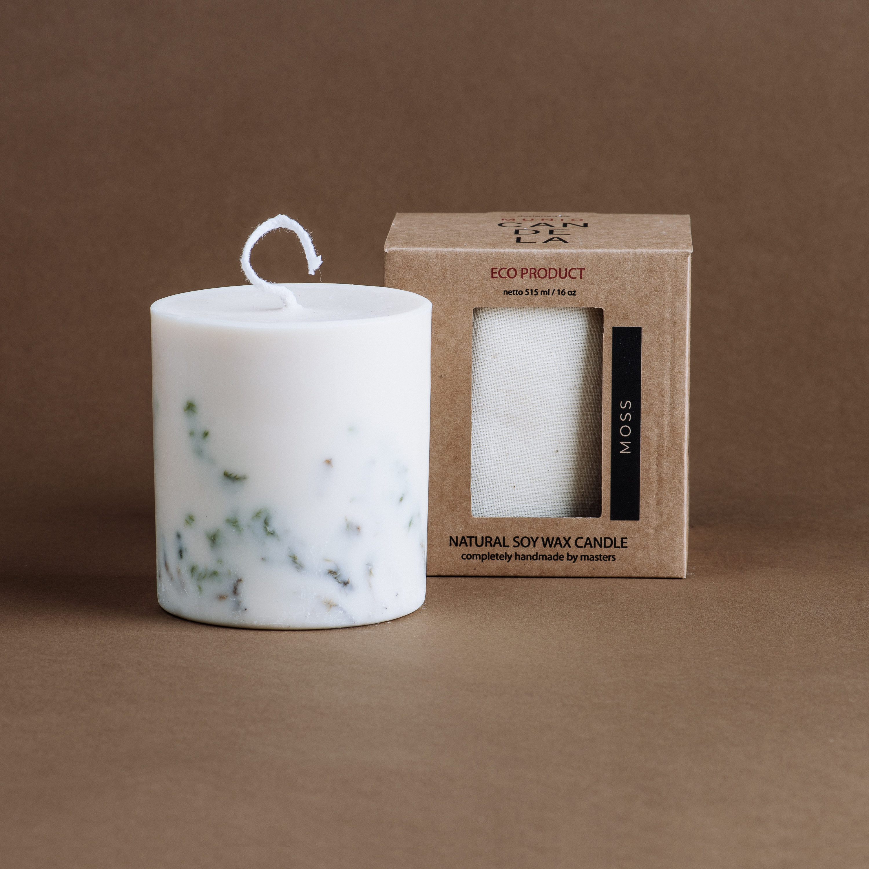 Sojawachs Kerze "Moss" 515ml