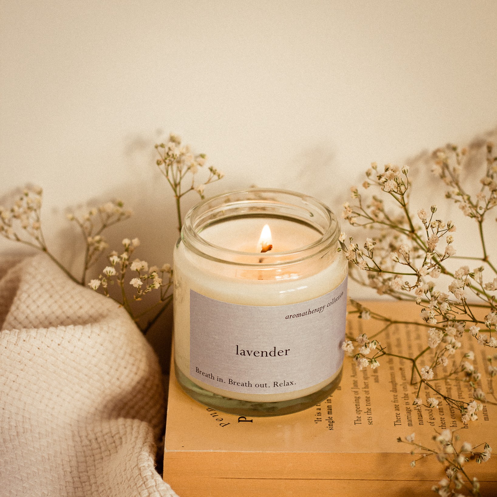 Aromakerze Lavender