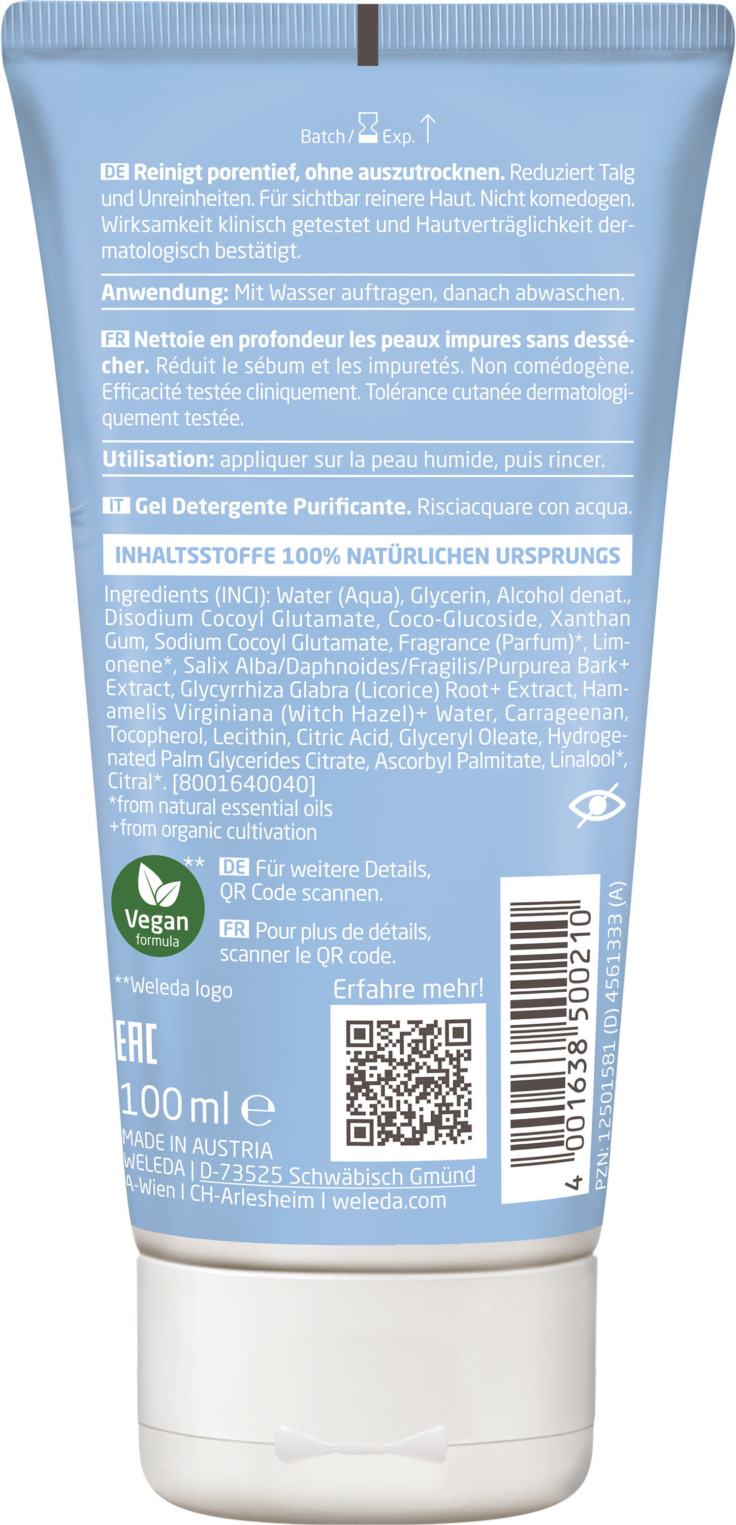 Clarifying wash gel, 100 ml