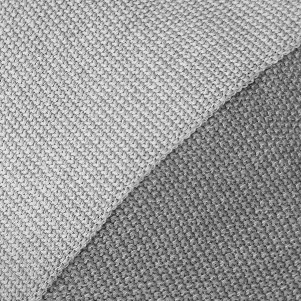 Cotton blanket fine knit cement 130cm x 170cm