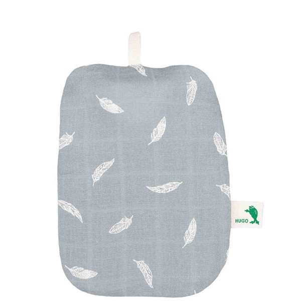 Hot water bottle Mini 0.2 L organic cotton cover feather