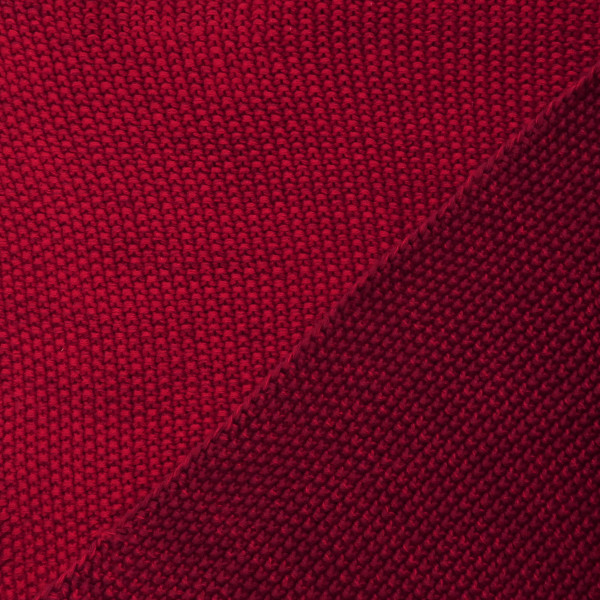 Couverture en coton fin tricoté rouge 130cm x 170cm