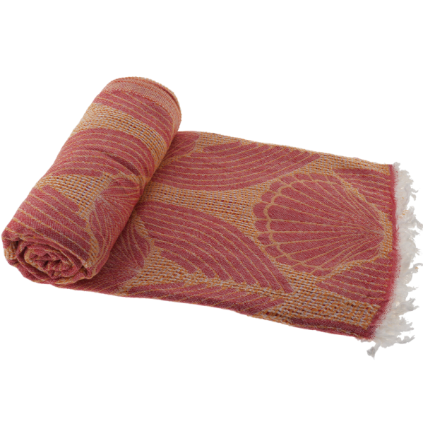 Hamam Bath Towel Shell Red Orange