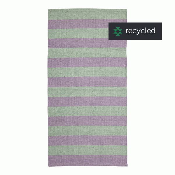 Badematte SIESTA, lilac/mint, recycled, 60x90cm