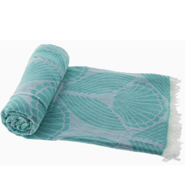 Hamam bath towel shell mint