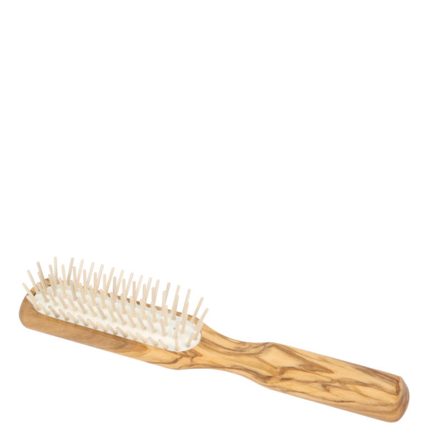 Olive wood hair brush, elongated