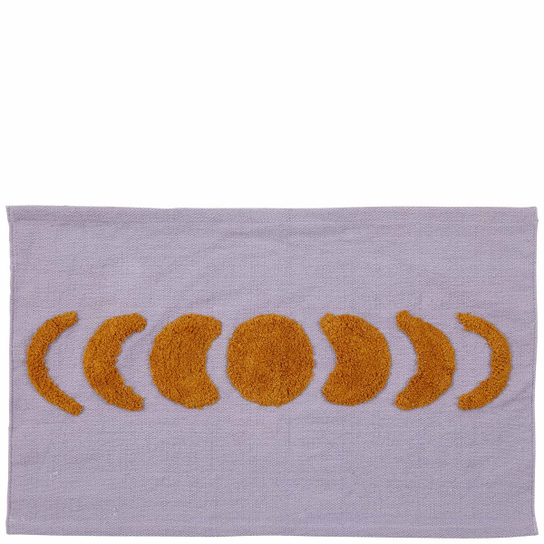 Badematte LUNA, lilac/orange, Oekotex, 55x80cm