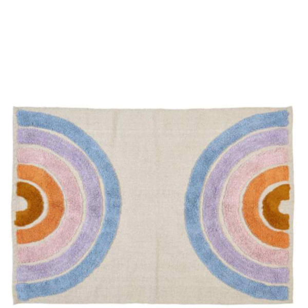 Cotton carpet RAINBOW, multi, Oekotex, 60x90cm