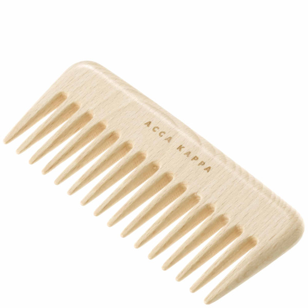 Peigne à cheveux à dents larges en bois de hêtre