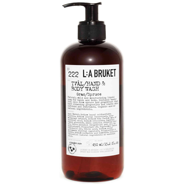 Lavage mains et corps à l'épicéa, 450 ml