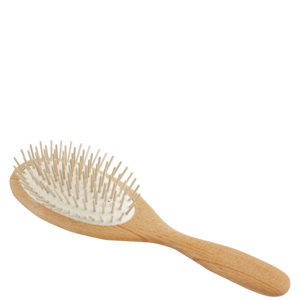 Brosse à cheveux en bois à 9 rangées