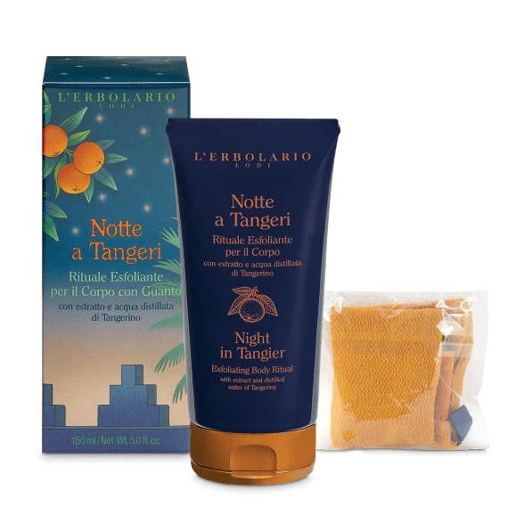 Notte a Tangeri body scrub with glove, 150ml