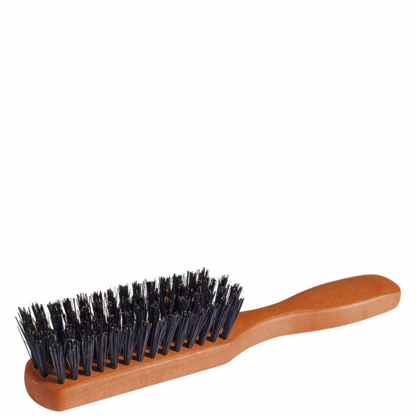 Brosse à cheveux de poche 4 rangs, poirier